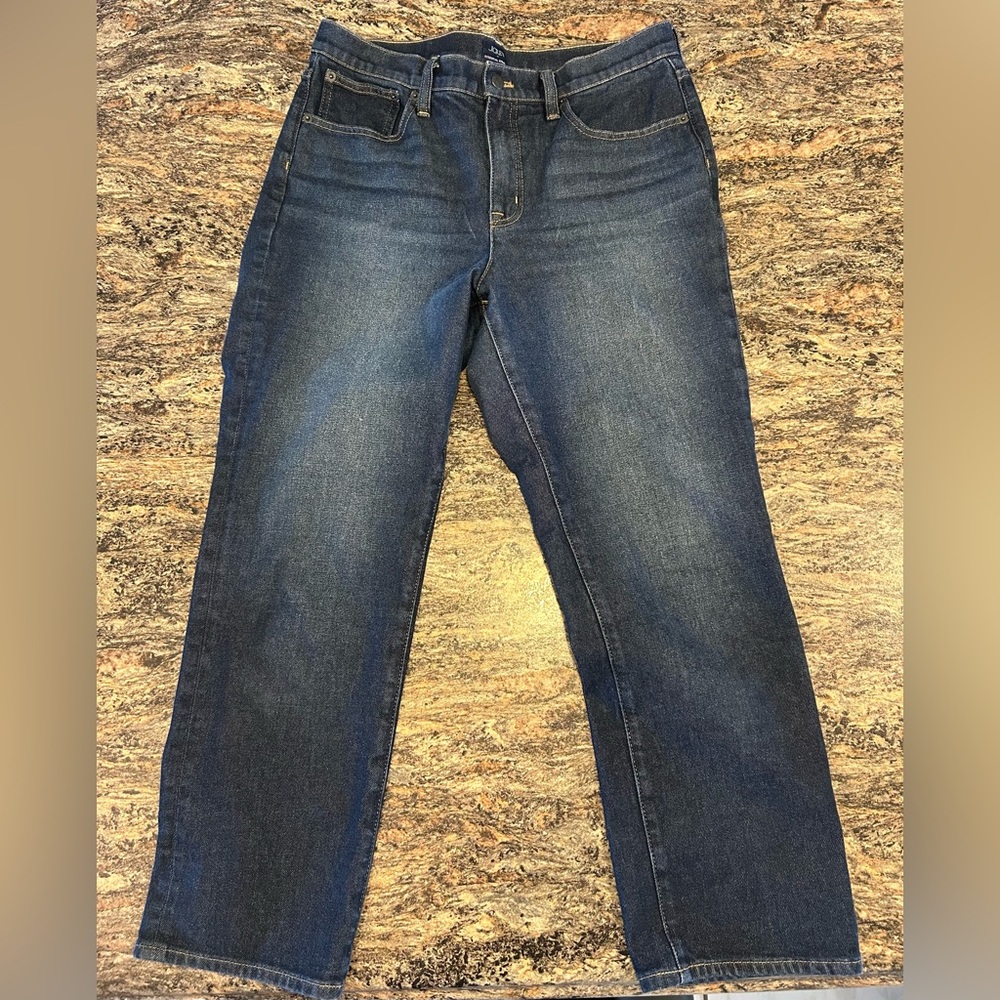 J. Crew Dark Indigo Straight Jeans